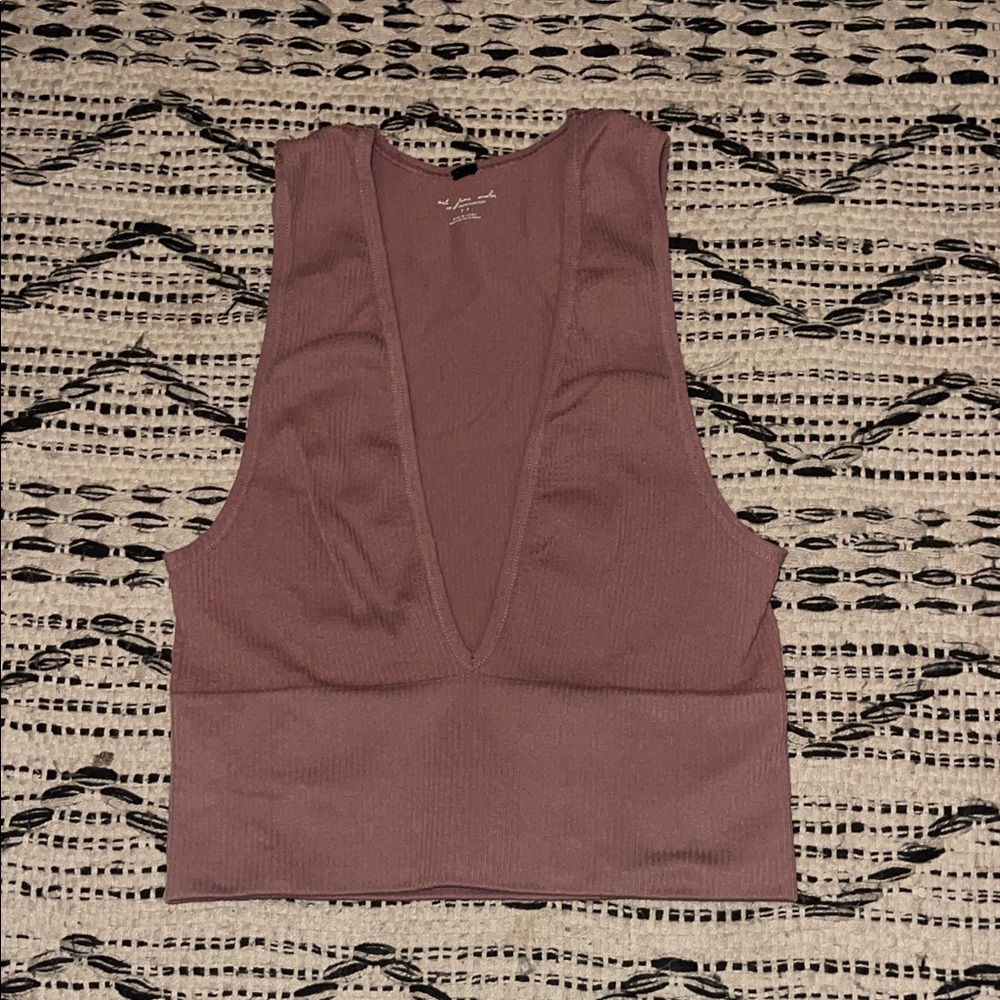 Urban Outfitters Deep V-Neck Tank Top